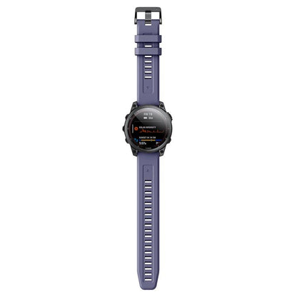 For Garmin QuickFit 26mm Kalebol Ladder Silicone Watch Band(Dark Blue) by Kalebol