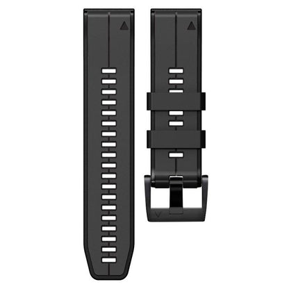 For Garmin QuickFit 22mm Kalebol Two-color Pin Silicone Watch Band(Grey Black) by Kalebol