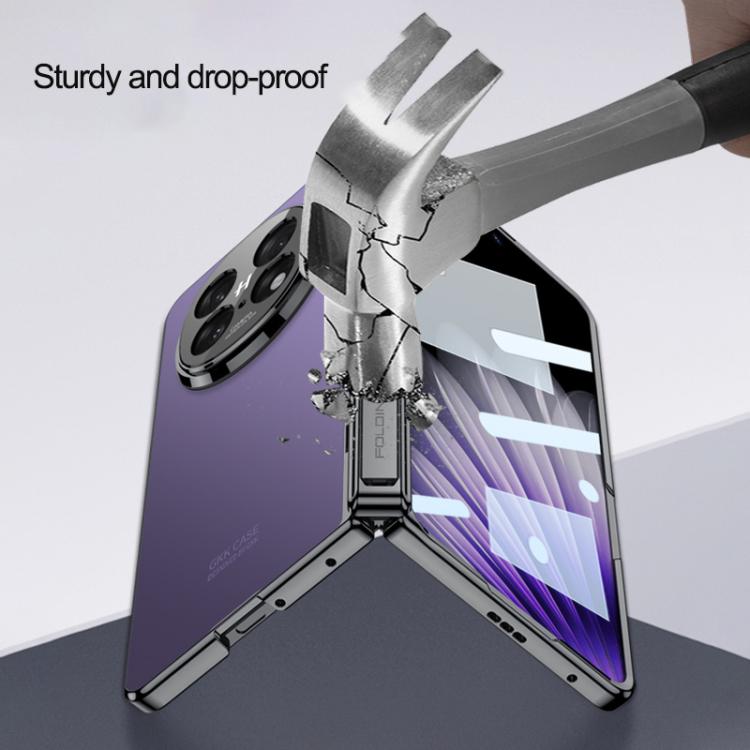 For OPPO Find N5 GKK Magnetic Fold Holder Hinge Film Integrated Phone Case(Black) by GKK