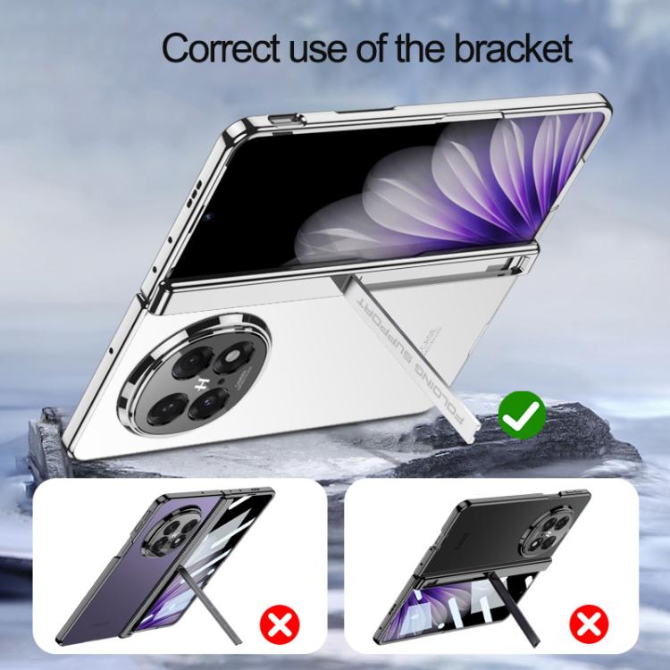 For OPPO Find N5 GKK Magnetic Fold Holder Hinge Film Integrated Phone Case(Black) by GKK