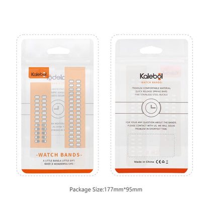 For Garmin QuickFit 26mm Kalebol Two-color Magnetic Silicone Watch Band(Orange Black) by Kalebol