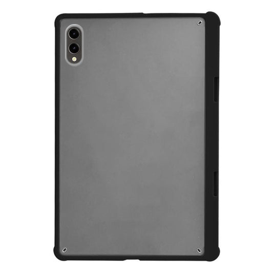 For Samsung Galaxy Tab S9+ X810 Frosted Acrylic PC Tablet Case with Pen Slot(Black) by bashfashion