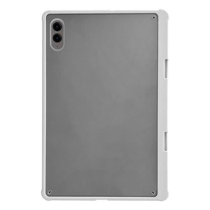 For Samsung Galaxy Tab S9 FE+ X610 Frosted Acrylic PC Tablet Case with Pen Slot(White) by bashfashion
