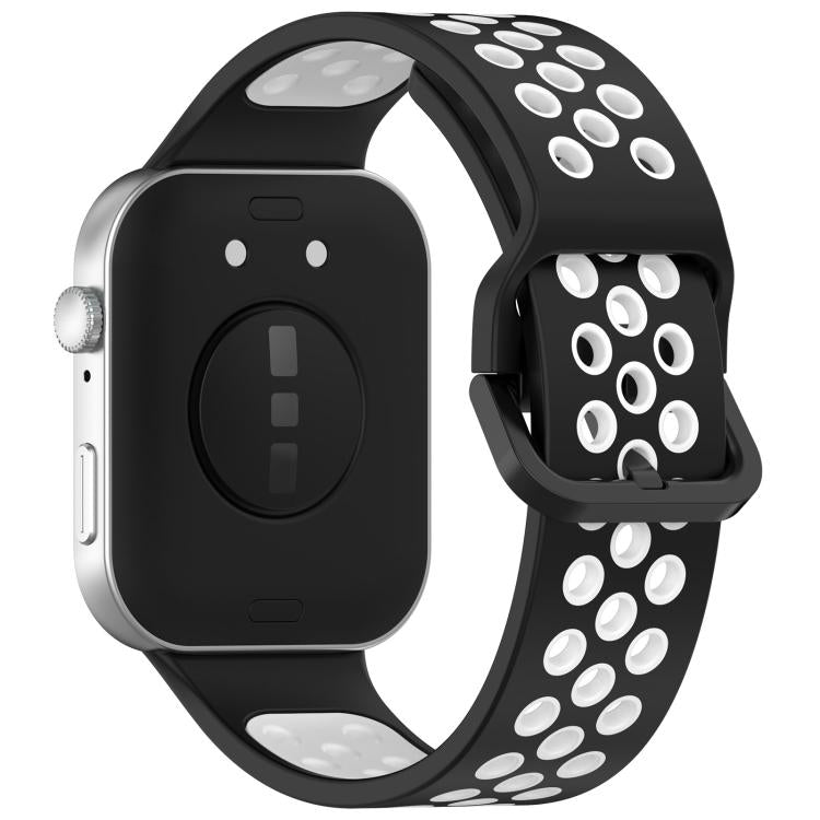 For Huawei Watch Fit3 Kalebol Two-tone Silicone Strap(Black White) by Kalebol