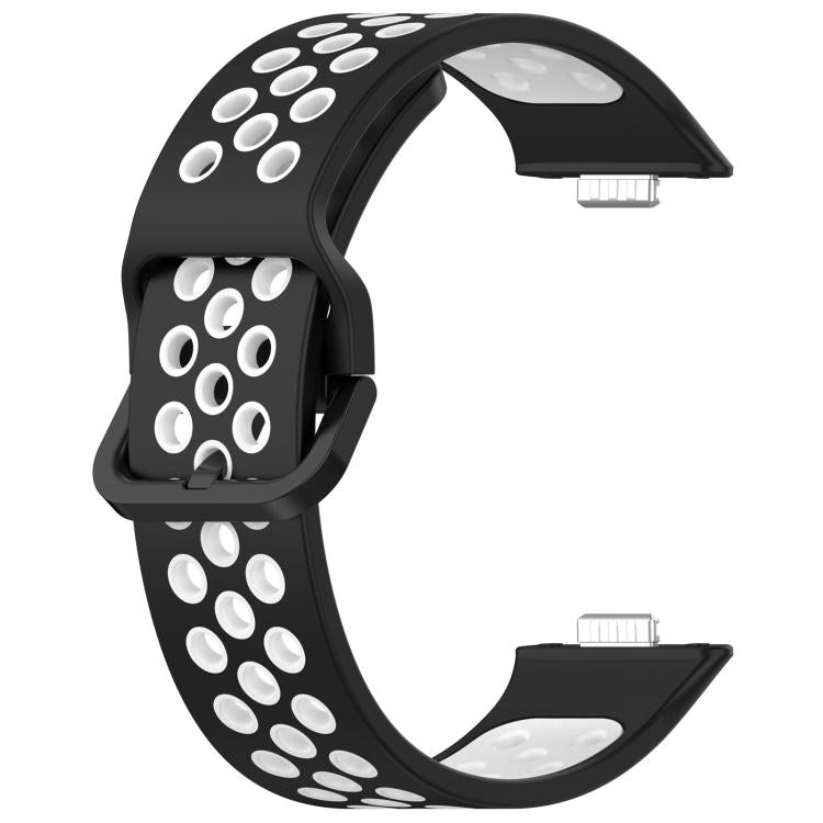 For Huawei Watch Fit3 Kalebol Two-tone Silicone Strap(Black White) by Kalebol