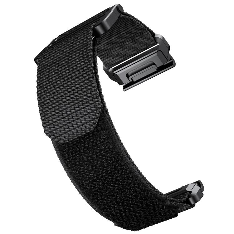For Garmin QuickFit 26mm Kalebol Loop Nylon Buckle Watch Band(Black) by Kalebol