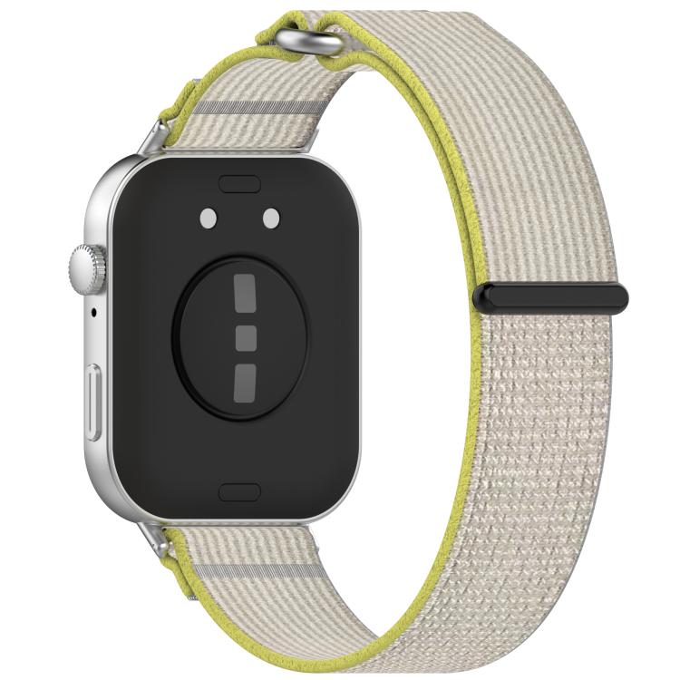 For Huawei Watch Fit3 Kalebol Wild Path Nylon Strap(Yellow + Grey) by Kalebol