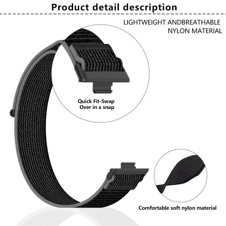 For Huawei Watch Fit3 Kalebol Wild Path Nylon Strap(Yellow + Grey) by Kalebol