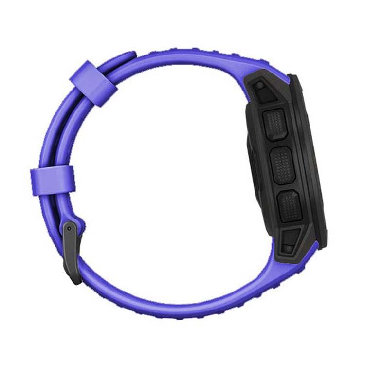 For Garmin Instinct 22mm Kalebol Steel Buckle Silicone Watch Band(Royal Blue) by Kalebol