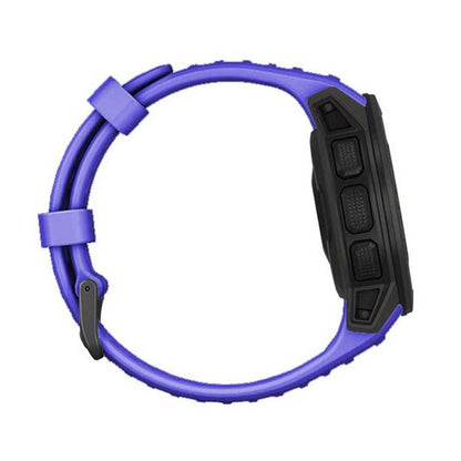 For Garmin Instinct 22mm Kalebol Steel Buckle Silicone Watch Band(Royal Blue) by Kalebol