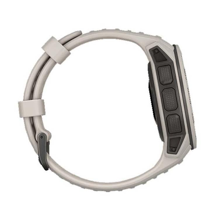 For Garmin Instinct 22mm Kalebol Steel Buckle Silicone Watch Band(Tundra White) by Kalebol