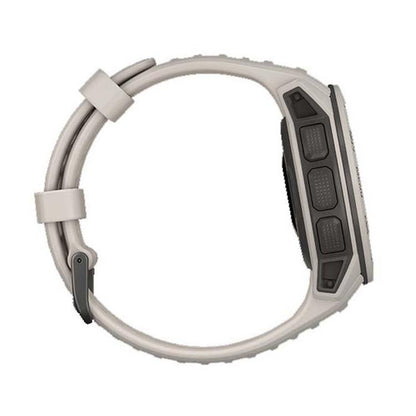 For Garmin Instinct 22mm Kalebol Steel Buckle Silicone Watch Band(Tundra White) by Kalebol