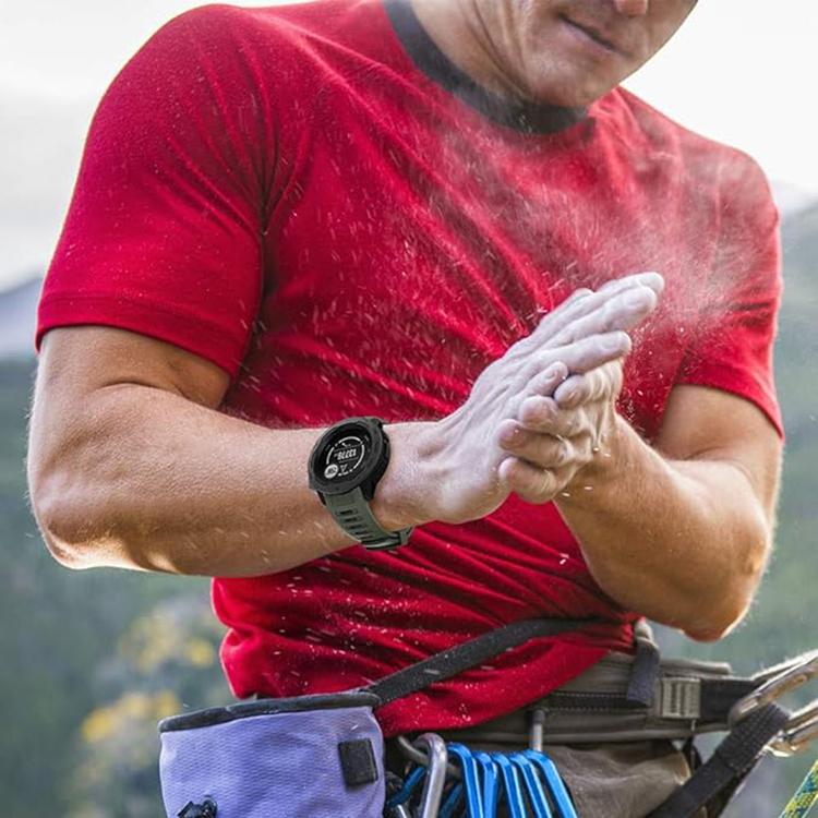 For Garmin Instinct 22mm Kalebol Steel Buckle Silicone Watch Band(Green) by Kalebol