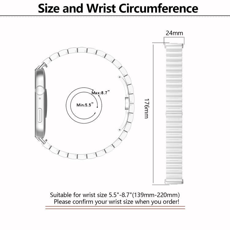 For Huawei Watch Fit3 Kalebol Solid Stainless Steel Strap(Rose Gold) by Kalebol