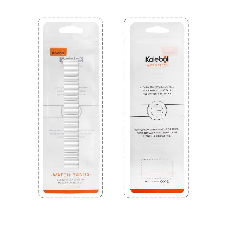 For Huawei Watch Fit3 Kalebol Solid Stainless Steel Strap(Silver) by Kalebol