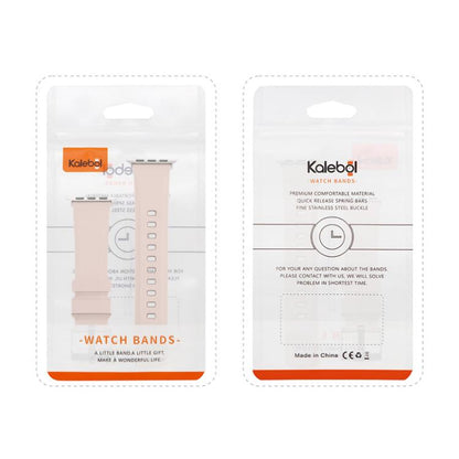 For Apple Watch 46mm / 49mm / 45mm / 44mm Kalebol Contrast Two-tone Silicone Strap(Orange) by Kalebol