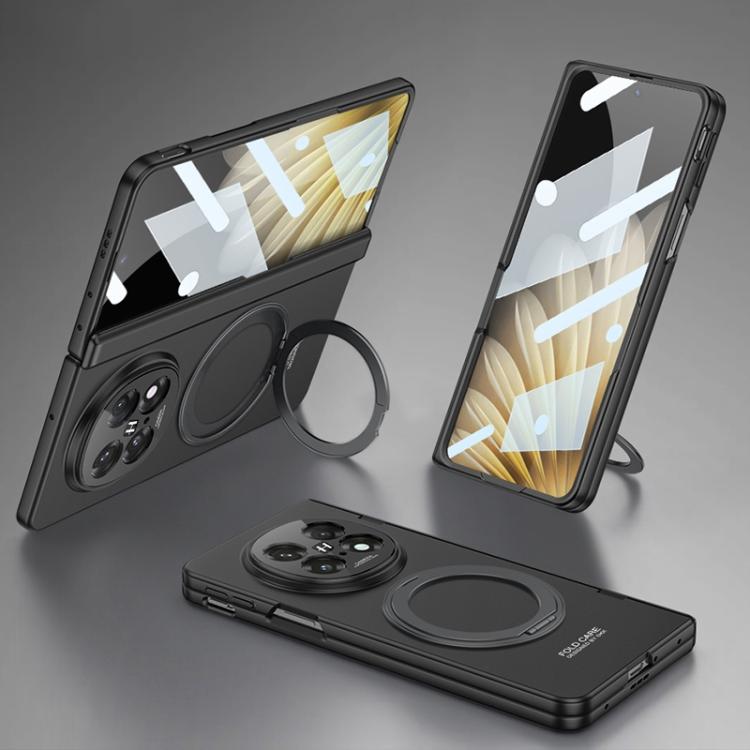 For OPPO Find N5 GKK Magnetic Hinge Rotation Holder Film Integrated MagSafe Phone Case(Black) by GKK