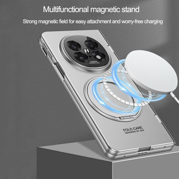 For OPPO Find N5 GKK Magnetic Hinge Rotation Holder Film Integrated MagSafe Phone Case(Black) by GKK