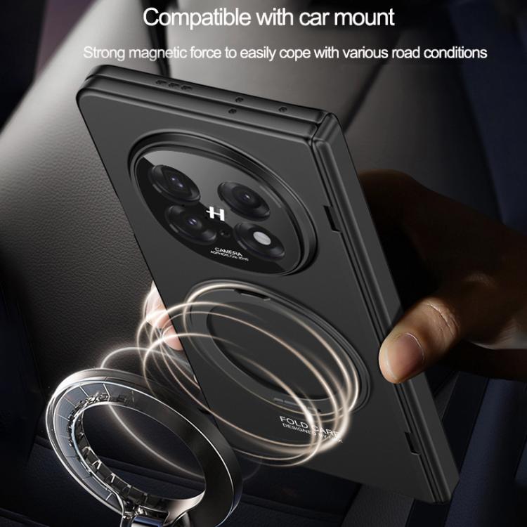 For OPPO Find N5 GKK Magnetic Hinge Rotation Holder Film Integrated MagSafe Phone Case(Black) by GKK