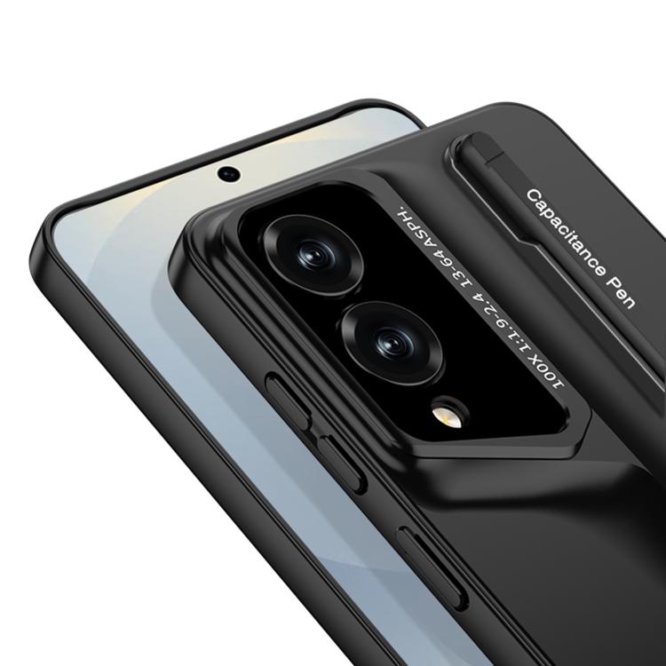 For Samsung Galaxy S25 Edge 5G GKK Blade Ultra-thin Full Coverage Phone Case with Pen(Grey) by GKK