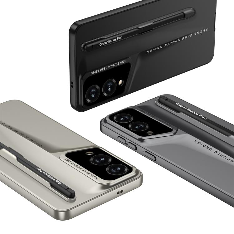 For Samsung Galaxy S25 Edge 5G GKK Blade Ultra-thin Full Coverage Phone Case with Pen(Grey) by GKK