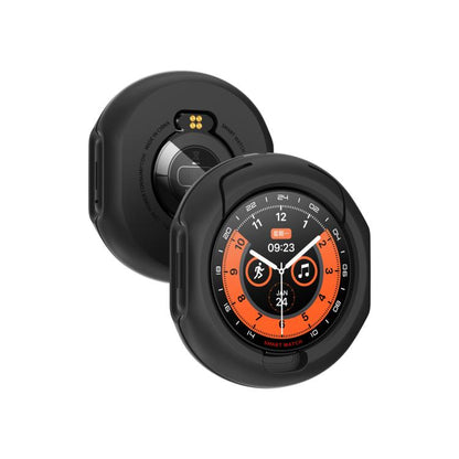 D9 1.46 inch 2 in 1 Bluetooth Earphone Smart Watch, Support Bluetooth Call / NFC / Heart Rate(Black) by bashfashion