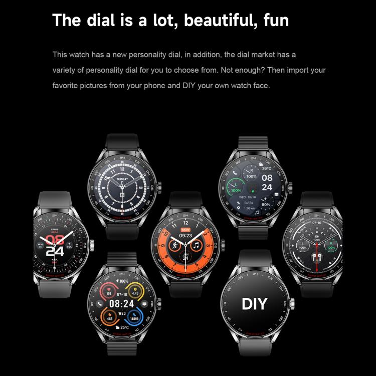D9 1.46 inch 2 in 1 Bluetooth Earphone Smart Watch, Support Bluetooth Call / NFC / Heart Rate(Black) by bashfashion