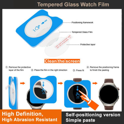 For Garmi Fenix 8 Solar 47mm imak Tempered Glass Watch Film, Self-positioning Version by imak