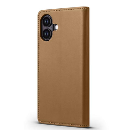 For iPhone 16 Plus Forwenw F6 Series RFID Leather Phone Case(Brown) by Forwenw