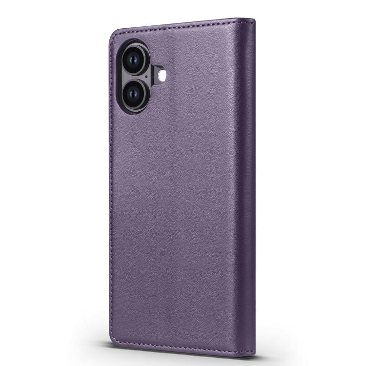 For iPhone 16 Forwenw F6 Series RFID Leather Phone Case(Purple) by Forwenw