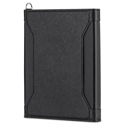 Multifunctional Magnetic Passport Card Holder RFID Anti-theft Document Bag(Black) by bashfashion