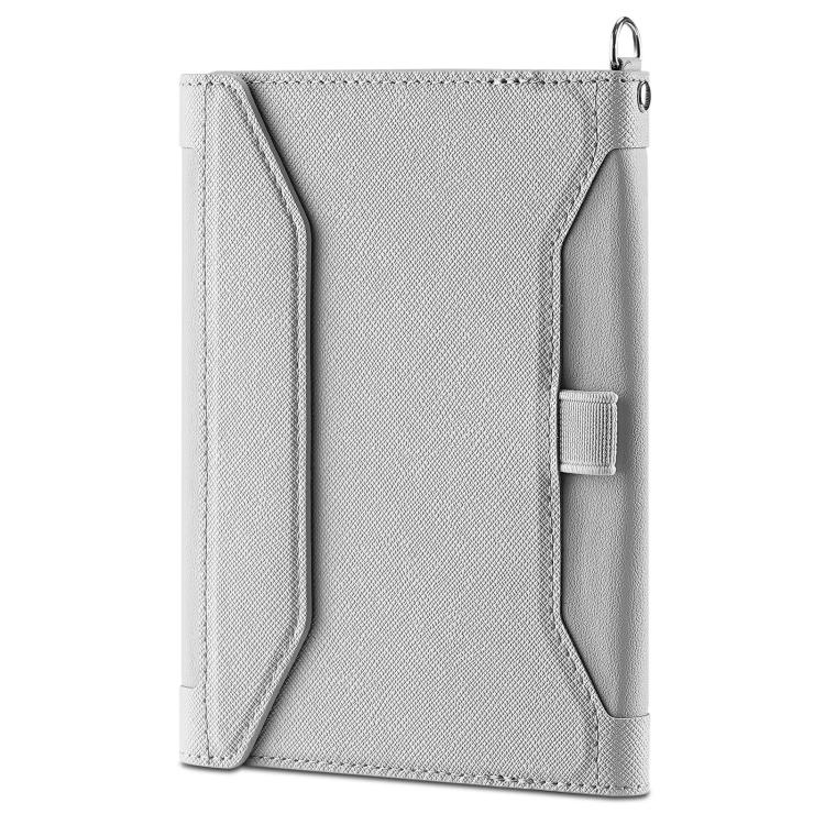 Multifunctional Magnetic Passport Card Holder RFID Anti-theft Document Bag(Grey) by bashfashion