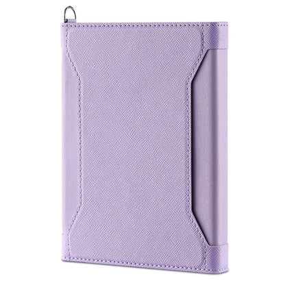 Multifunctional Magnetic Passport Card Holder RFID Anti-theft Document Bag(Purple) by bashfashion