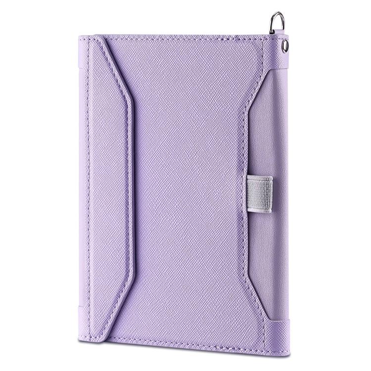 Multifunctional Magnetic Passport Card Holder RFID Anti-theft Document Bag(Purple) by bashfashion