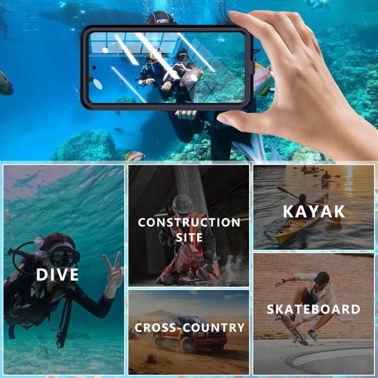 For Redmi Note 14 Pro 5G RedPepper Mars Series IP68 Waterproof Phone Case(Black) by RedPepper