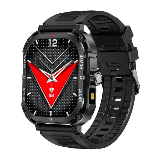 LF37 2.1 inch BT Call Smart Watch, Support Blood Oxygen / Heart Rate / Female Menstrual(Black Silicone) by bashfashion