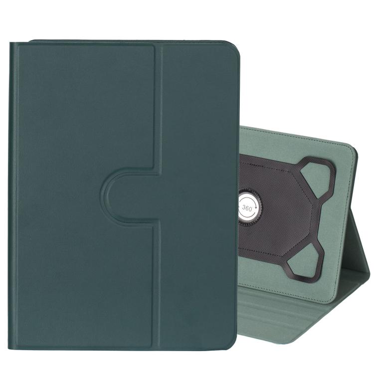 7-8 inch Voltage Silicone 360 Rotation Leather Tablet Case(Deep Green) by bashfashion