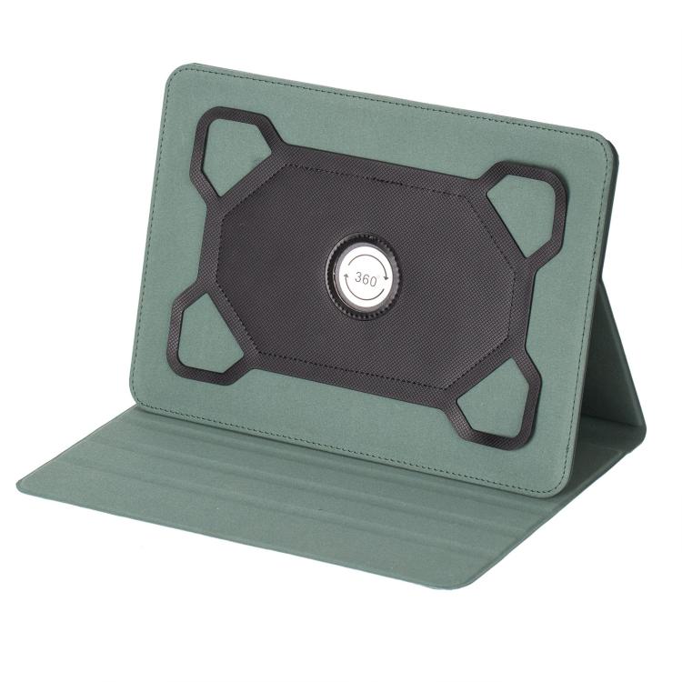 7-8 inch Voltage Silicone 360 Rotation Leather Tablet Case(Deep Green) by bashfashion