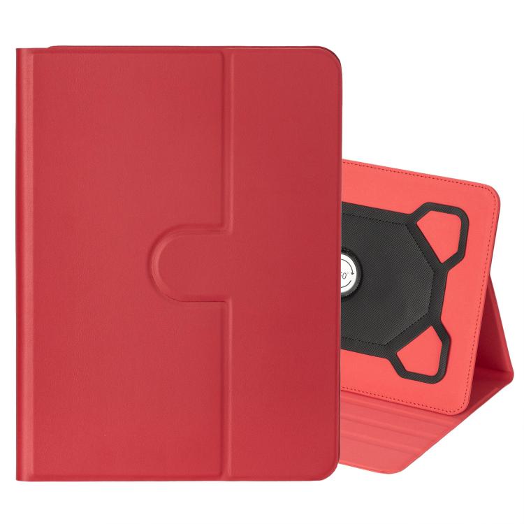 9-10 inch Voltage Silicone 360 Rotation Leather Tablet Case(Red) by bashfashion