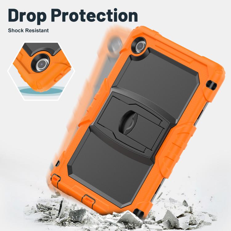 For Lenovo Tab 10.1 TB-311XU/FU Silicone Hydric PC Tablet Case with Shoulder Strap & Holder(Orange) by bashfashion