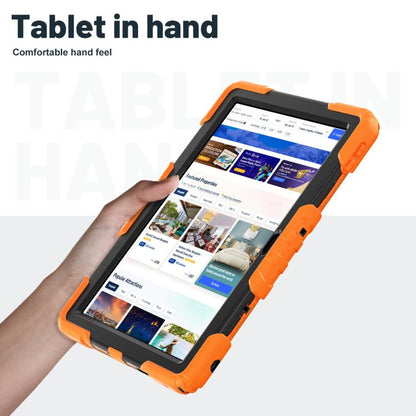 For Lenovo Tab 10.1 TB-311XU/FU Silicone Hydric PC Tablet Case with Shoulder Strap & Holder(Orange) by bashfashion