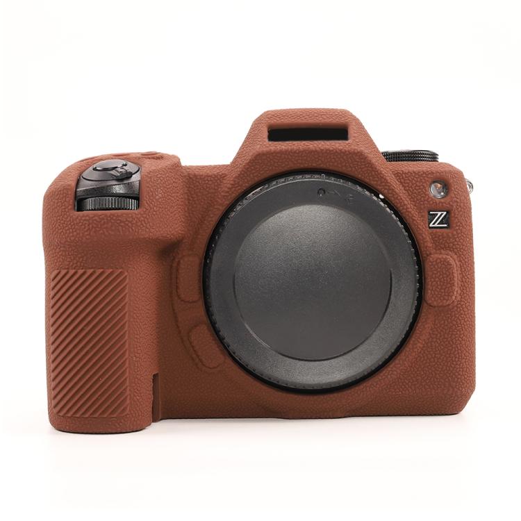 For Nikon Z6III Litchi Texture Soft Silicone Protective Case(Coffee) by bashfashion