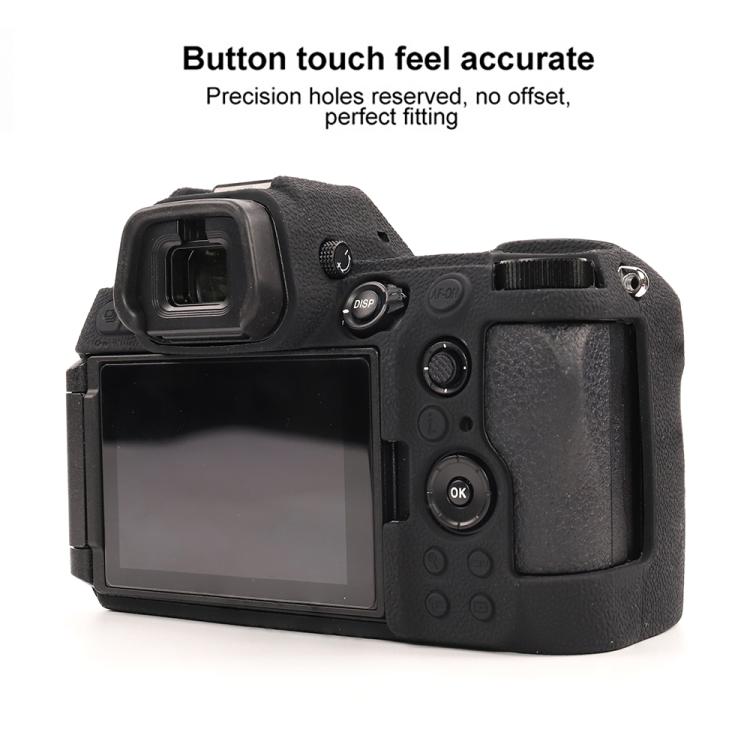 For Nikon Z6III Litchi Texture Soft Silicone Protective Case(Black) by bashfashion