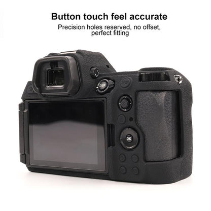 For Nikon Z6III Litchi Texture Soft Silicone Protective Case(Black) by bashfashion