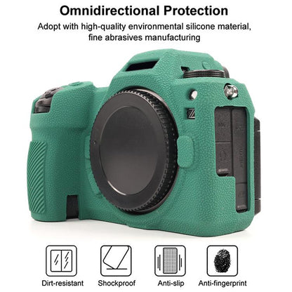 For Nikon Z6III Litchi Texture Soft Silicone Protective Case(Green) by bashfashion