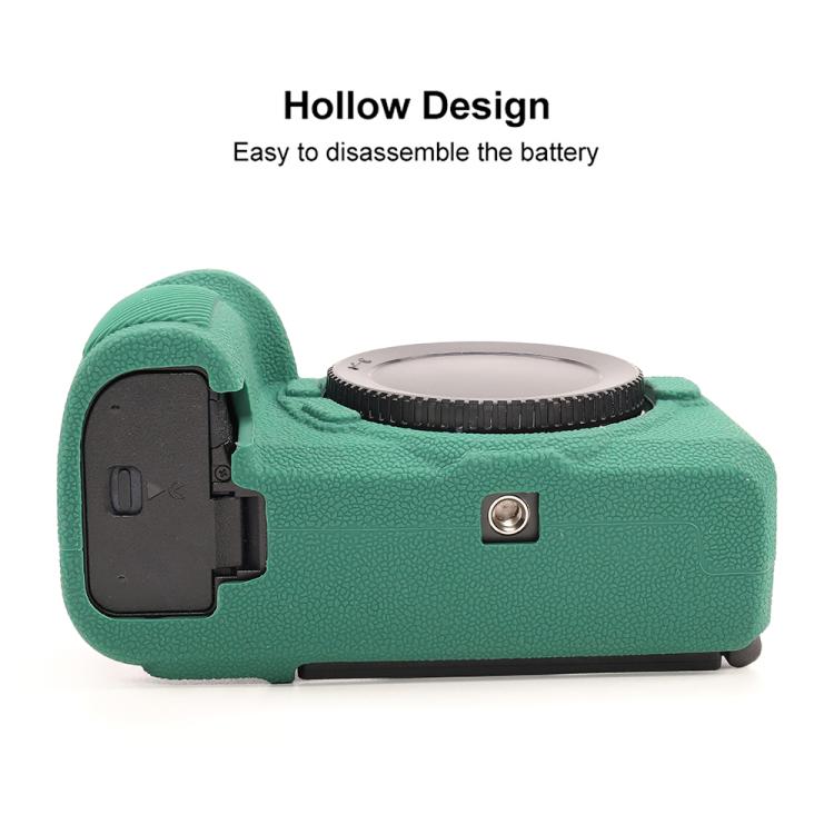 For Nikon Z6III Litchi Texture Soft Silicone Protective Case(Green) by bashfashion