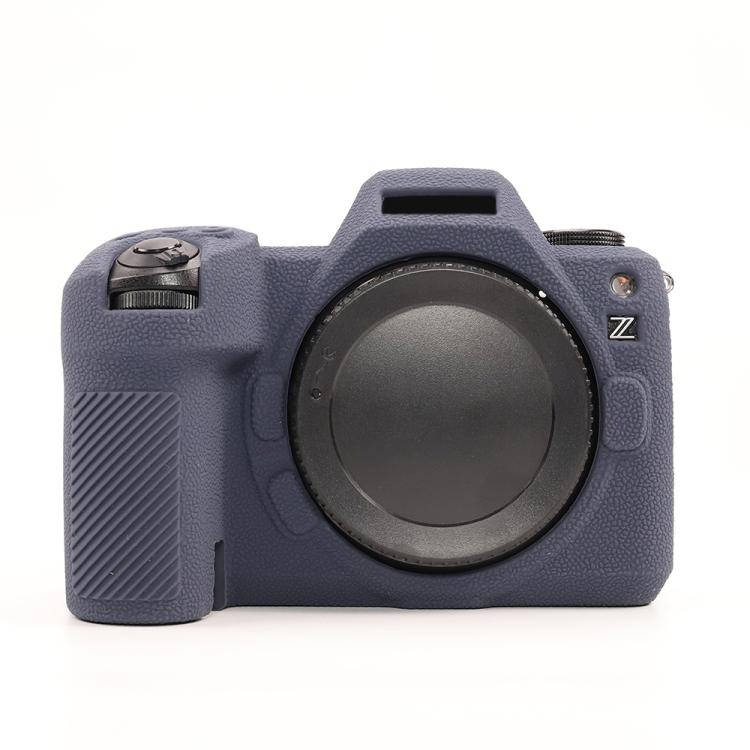 For Nikon Z6III Litchi Texture Soft Silicone Protective Case(Dark Blue) by bashfashion
