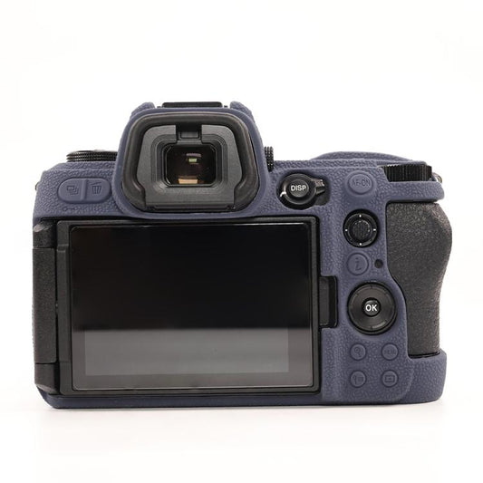 For Nikon Z6III Litchi Texture Soft Silicone Protective Case(Dark Blue) by bashfashion