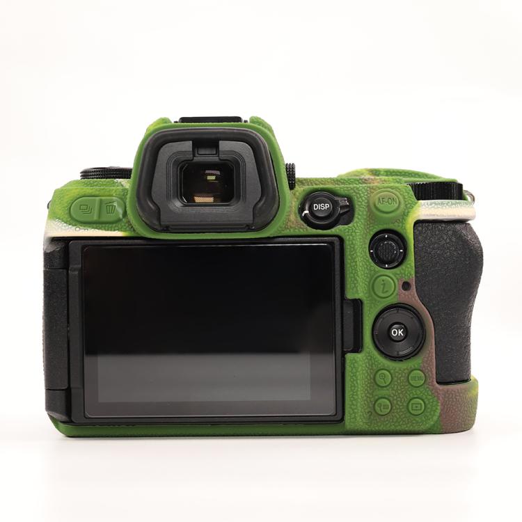 For Nikon Z6III Litchi Texture Soft Silicone Protective Case(Camouflage) by bashfashion