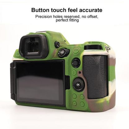 For Nikon Z6III Litchi Texture Soft Silicone Protective Case(Camouflage) by bashfashion